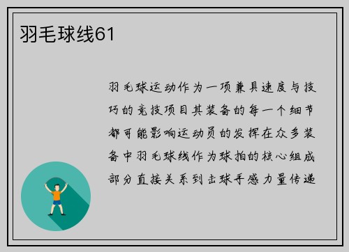 羽毛球线61
